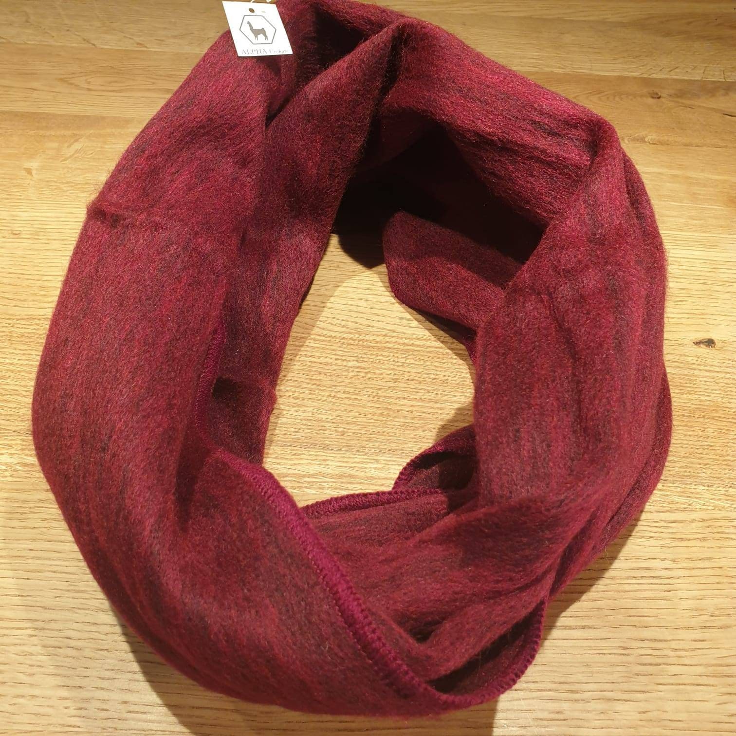 Loopschal Aus Babyalpakawolle Weinrot Loopschal Aus Babyalpakawolle Weinrot von AlphaAlpakaUnikate
