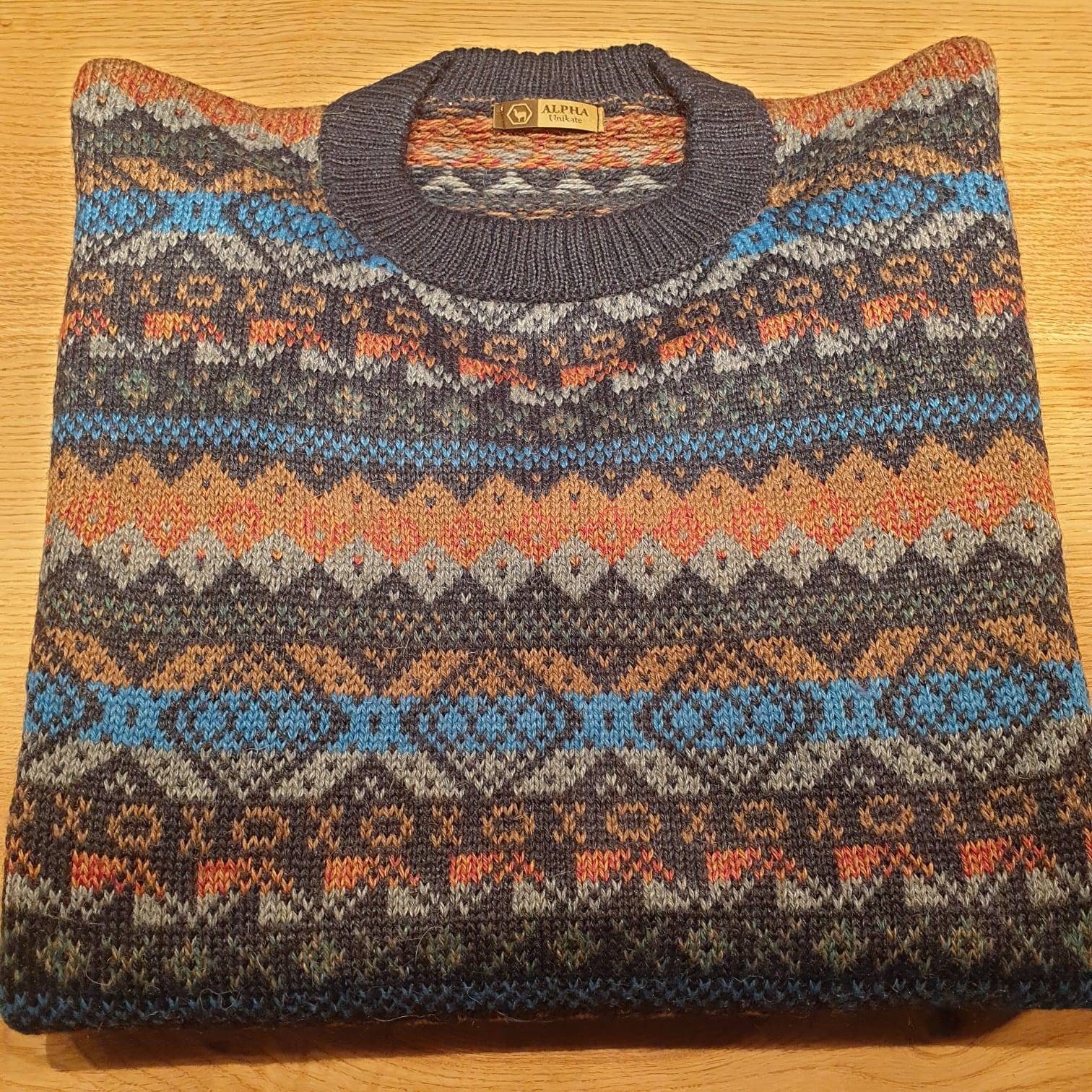 Pullover Aus Babyalpakawolle Gestricktes Unikat Multicolor Pullover Aus Babyalpakawolle Gestricktes Unikat Multicolor von AlphaAlpakaUnikate