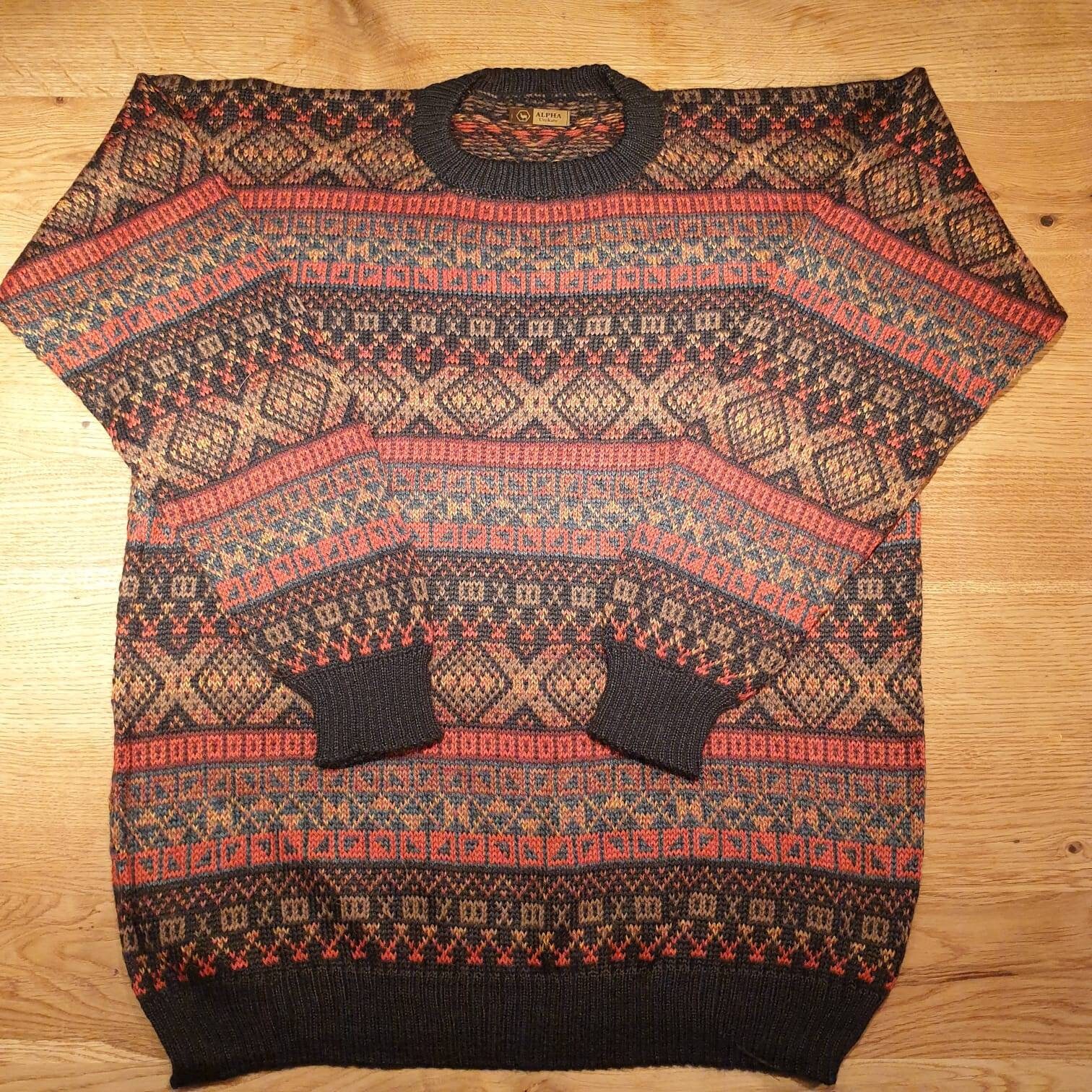 Pullover Aus Babyalpakawolle Gestricktes Unikat Multicolor Pullover Aus Babyalpakawolle Gestricktes Unikat Multicolor von AlphaAlpakaUnikate