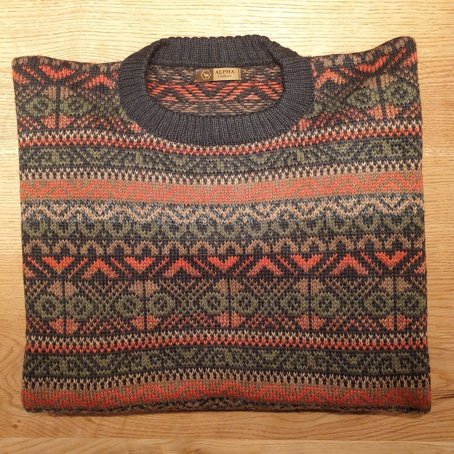 Pullover Aus Babyalpakawolle Gestricktes Unikat Multicolor Pullover Aus Babyalpakawolle Gestricktes Unikat Multicolor von AlphaAlpakaUnikate