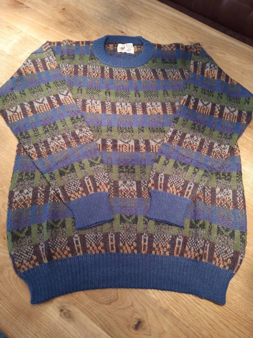 Pullover Aus Babyalpakawolle Mit Muster Pullover Aus Babyalpakawolle Mit Muster von AlphaAlpakaUnikate