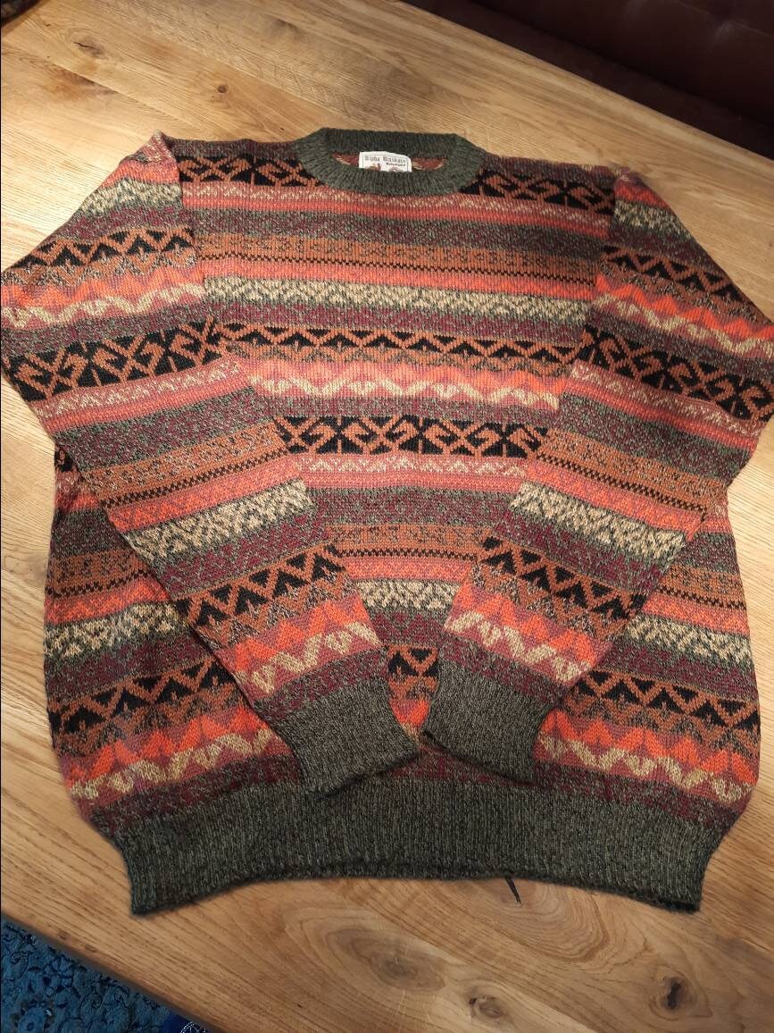 Pullover Aus Babyalpakawolle Mit Muster Pullover Aus Babyalpakawolle Mit Muster von AlphaAlpakaUnikate
