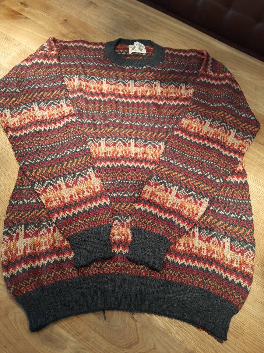 Pullover Aus Babyalpakawolle Mit Muster Pullover Aus Babyalpakawolle Mit Muster von AlphaAlpakaUnikate