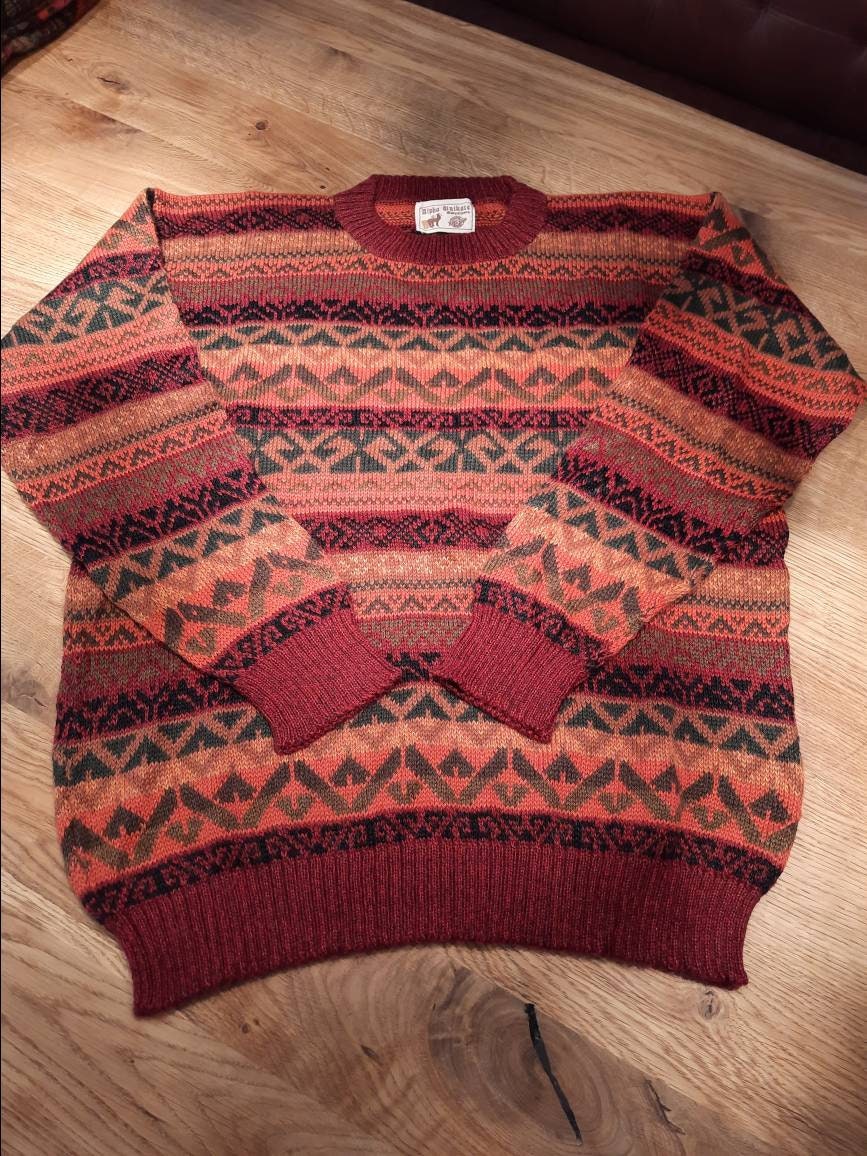 Pullover Aus Babyalpakawolle Mit Muster Pullover Aus Babyalpakawolle Mit Muster von AlphaAlpakaUnikate