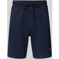 AlphaTauri Regular Fit Sweatshorts mit Logo-Badge Modell 'PHARS' in Marine, Größe XXL von AlphaTauri