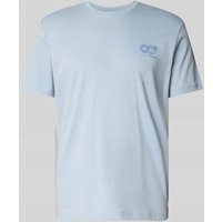 AlphaTauri T-Shirt mit Label-Print Modell 'JOTTA' in Hellgrau, Größe M von AlphaTauri