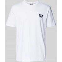 AlphaTauri T-Shirt mit Label-Print Modell 'JOTTA' in Weiss, Größe M von AlphaTauri