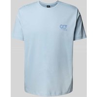 AlphaTauri T-Shirt mit Label-Print Modell 'JUMMO' in Hellgrau, Größe M von AlphaTauri