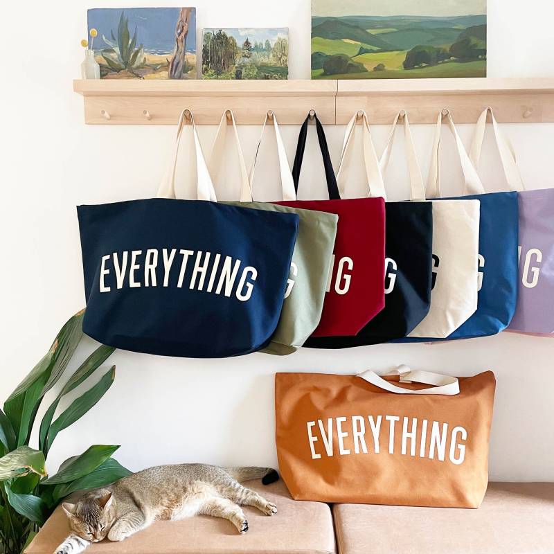 Alles Wirklich Große Tasche - Weekender Riesen Einkaufstasche Maxi Übergroße Segeltuchtasche Extra Huge Tote von AlphabetBags