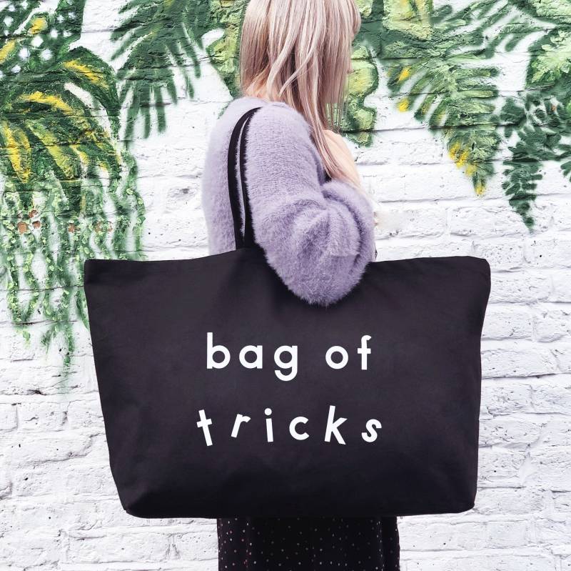 Beutel Der Tricks Wirklich Große Tasche - Weekender Riesen Einkaufstasche Große Canvas Shopper Oversized Tote Bag Mutter von AlphabetBags
