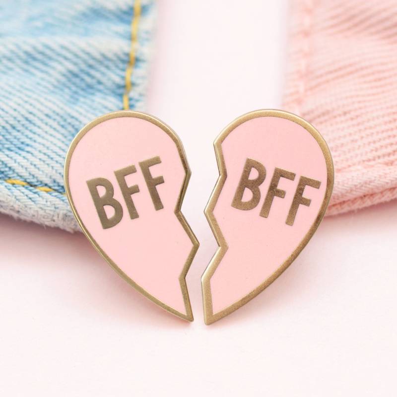 Bff Emaille Pin - Hard Set Herz Freundschaft Flair Brosche Anstecknadel Pins Anstecker Bff Emaille Pin - Hard Set Herz Freundschaft Flair Brosche Anstecknadel Pins Anstecker von AlphabetBags