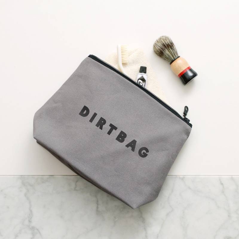 Dirtbag Kulturbeutel - Reisetasche Für Die Rasur Herren Dopp Bag Geschenk Mann von AlphabetBags