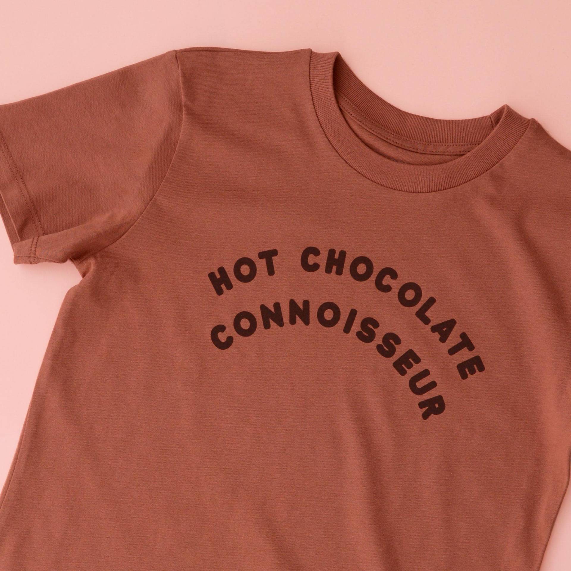 Heiße Schokolade Connoisseur Kinder T-Shirt - Slogan T Shirt Mädchen Jungen Statement Lustiges Bio von AlphabetBags