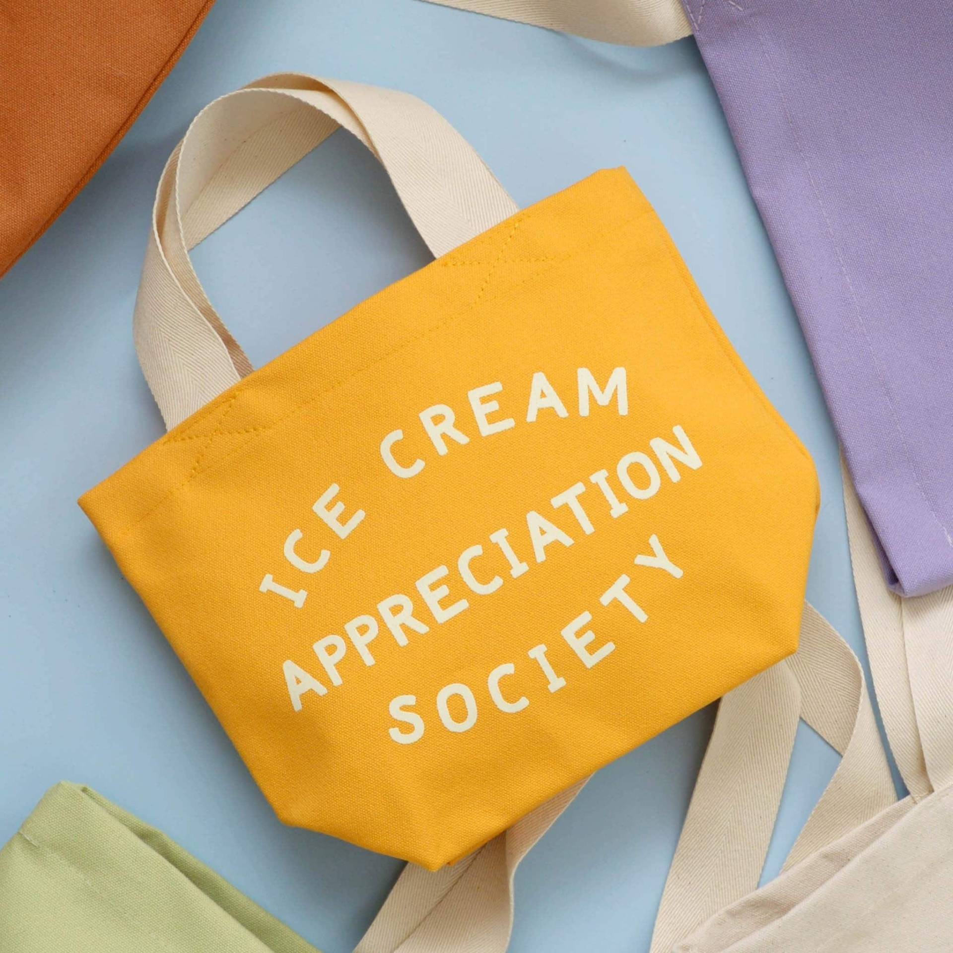 Ice Cream Appreciation Society Tasche - Lustige Kinder Mini Lunch Bag Sommer Busy Little Tote von AlphabetBags