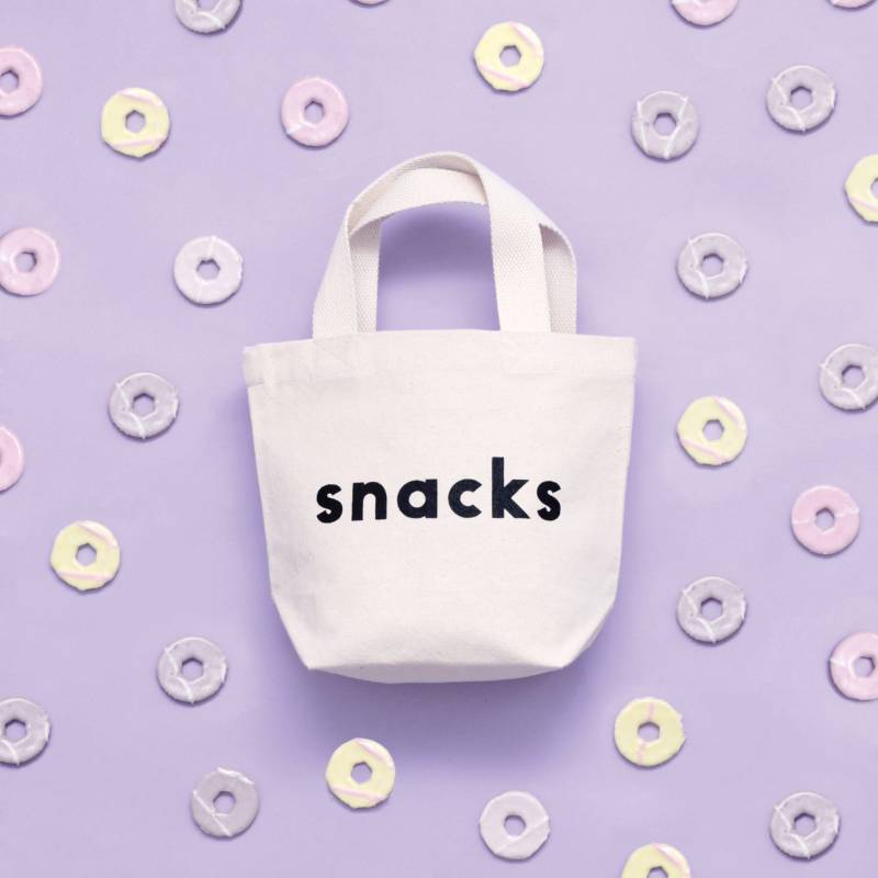 Kinder Snacks Tasche - Lustige Tragetasche Mini Lunch Box Canvas Geschäftige Alphabet Taschen von AlphabetBags