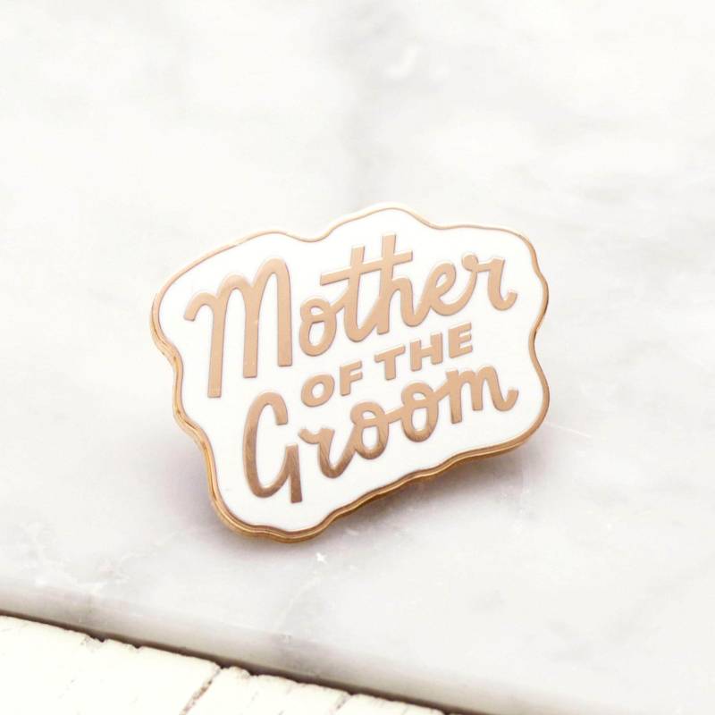Mutter Des Bräutigams Emaille Pin - Hochzeit Anstecker Hen Party Badge Bachelorette Hard Enamel Junggesellinnenabschied Gold von AlphabetBags