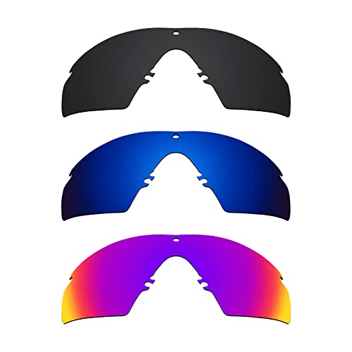 Alphax Polarisierte Ersatzgläser für Oakley M Frame 2.0 Strike – mehrere Optionen, Stealth Black + Deep Water + Midnight Sun, Si M Frame 2.0 Alphax Polarisierte Ersatzgläser für Oakley M Frame 2.0 Strike – mehrere Optionen, Stealth Black + Deep Water + Midnight Sun, Si M Frame 2.0 von Alphax