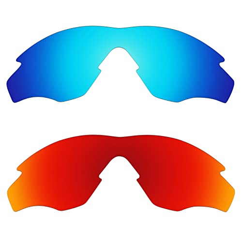 Alphax Polarisierte Ersatzgläser für Oakley M2 Frame XL OO9343 – Blau + Rot, 2 Paar Alphax Polarisierte Ersatzgläser für Oakley M2 Frame XL OO9343 – Blau + Rot, 2 Paar von Alphax