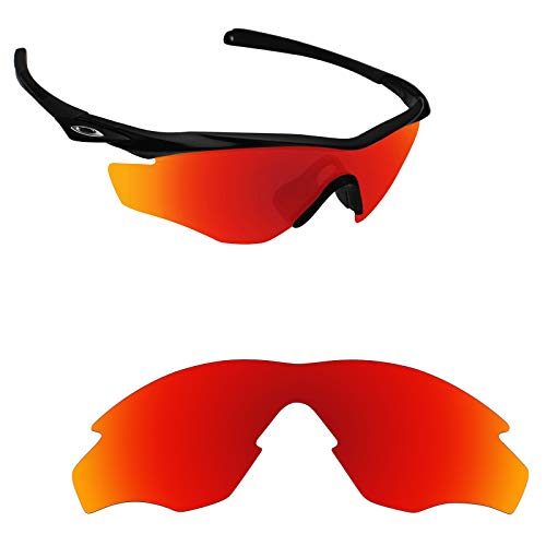 Alphax Polarisierte Feuerrote Ersatzgläser für Oakley M2 Frame XL OO9343 von Alphax