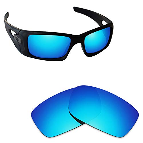 Alphax polarisierte Ersatzgläser für Oakley Crankcase OO9165 - mehrere Optionen, (Eisblau polarisiert), Einheitsgröße von Alphax