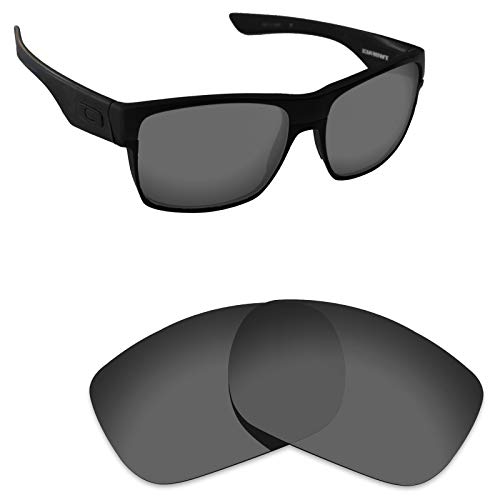 Alphax polarisierte Ersatzgläser für Oakley TwoFace - verschiedene Optionen, (Black Chrome Polarized), Einheitsgröße von Alphax