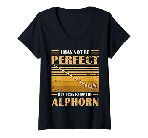Damen Alphorn BUT I CAN Blow The Alphorn Musiker T-Shirt mit V-Ausschnitt Damen Alphorn BUT I CAN Blow The Alphorn Musiker T-Shirt mit V-Ausschnitt von Alphorn Klassik Musikschule Orchester Musiker