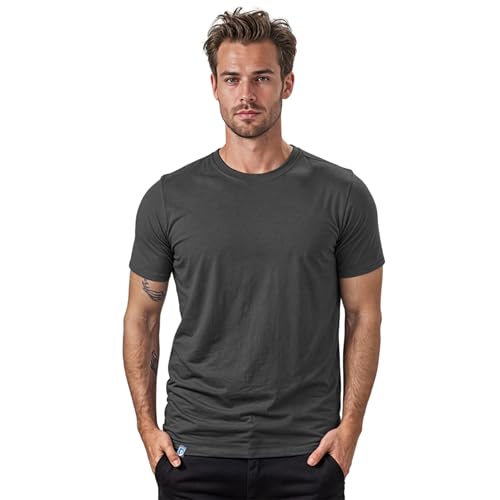 ALPIN LOACKER Merino Shirt Herren Kurzarm I Antischweißshirt I Merinowolle Tshirt I Thermooberteil atmungsaktiv, Grau M von ALPIN LOACKER