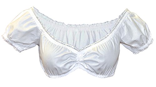 Alpin-Trachten Dirndlbluse Carmenausschnitt Weiß Christina (36) von Alpin-Trachten