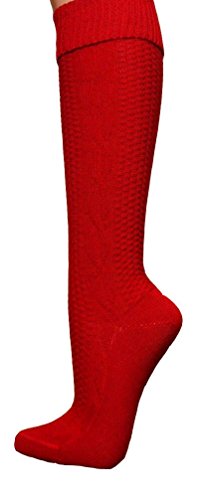 Alpin-Trachten Trachtensocken Kniestrümpfe Rot 684R (39-42) von Alpin-Trachten