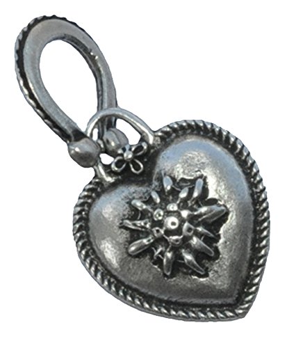 Dirndl Schmuck Trachten Schmuk Anhänger Edelweiss Altsilber verschiedene Designs (A) von Alpin-Trachten