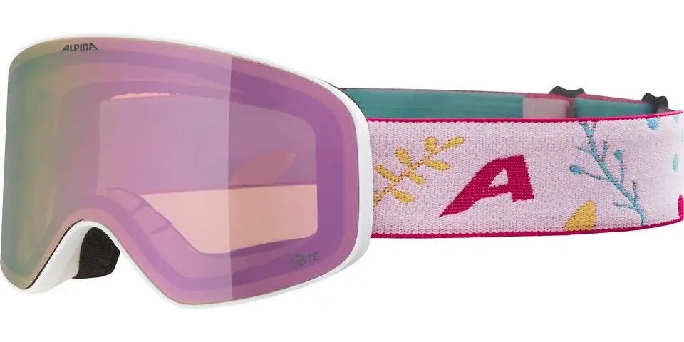 Alpina Sports Skibrille FERNIE Q-LITE WHITE-FLOWER MATT von Alpina Sports