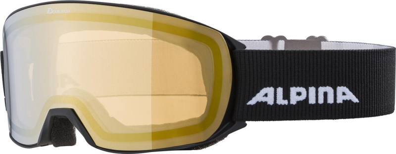 Alpina Sports Skibrille NAKISKA Q-LITE BLACK MATT, (1-St), HM Scheibe kontrastverstärkend und verspiegelt von Alpina Sports