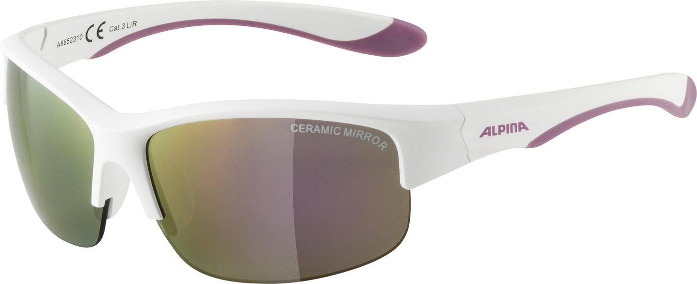 Alpina Sports Sonnenbrille FLEXXY YOUTH HR WHITE PURPLE MATT von Alpina Sports