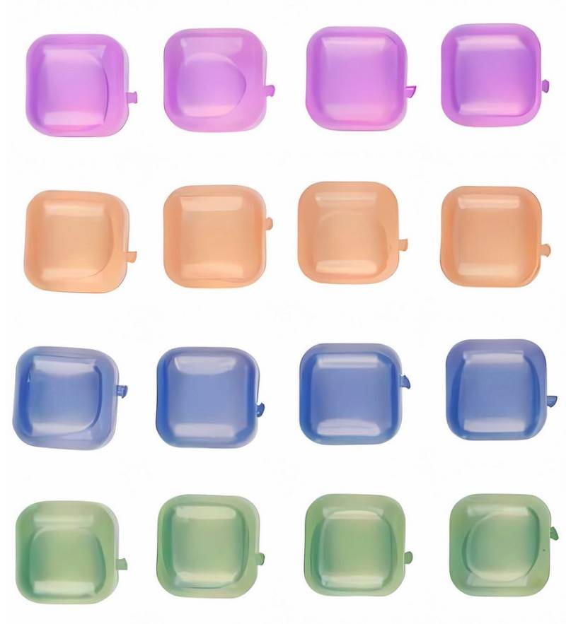 *Alpina* Eiswürfel-Steine 16x EISWÜRFEL Set Kunststoff bunt wiederverwendbar 68 (Bunt), Kühlsteine Eis Cube Würfel Eiswürfel Dauereiswürfel von *Alpina*