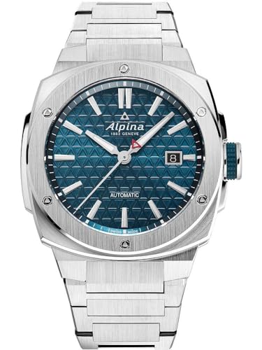 Alpina Herren Analog Quarz Uhr mit Edelstahl Armband mid-39659 von Alpina