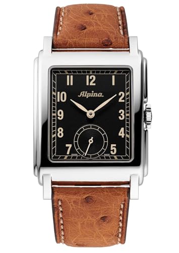 Alpina Herren Analog Automatik Armbanduhr Heritage Carrée von Alpina