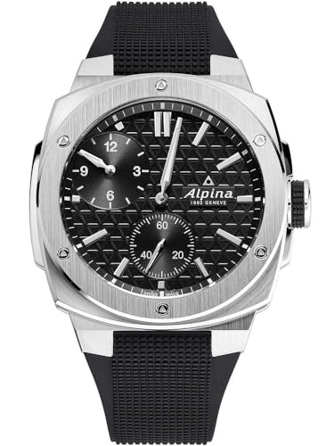 Alpina Herren Analog Quarz Uhr mit Edelstahl Armband mid-39679 von Alpina