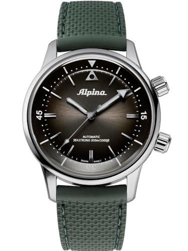 Alpina Herren Analog Quarz Uhr mit Edelstahl Armband mid-39681 von Alpina