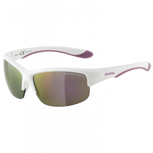 Alpina - Kid's Flexxy Youth HR Mirror Cat 3 - Sonnenbrille weiß von Alpina