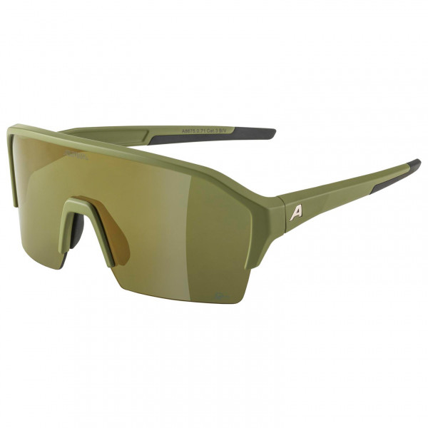 Alpina - Ram HR HM+ Hicon Mirror Cat 3 - Fahrradbrille oliv von Alpina