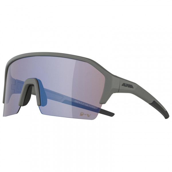 Alpina - Ram HR Q-Lite V Mirror Cat. 1-3 - Fahrradbrille grau von Alpina