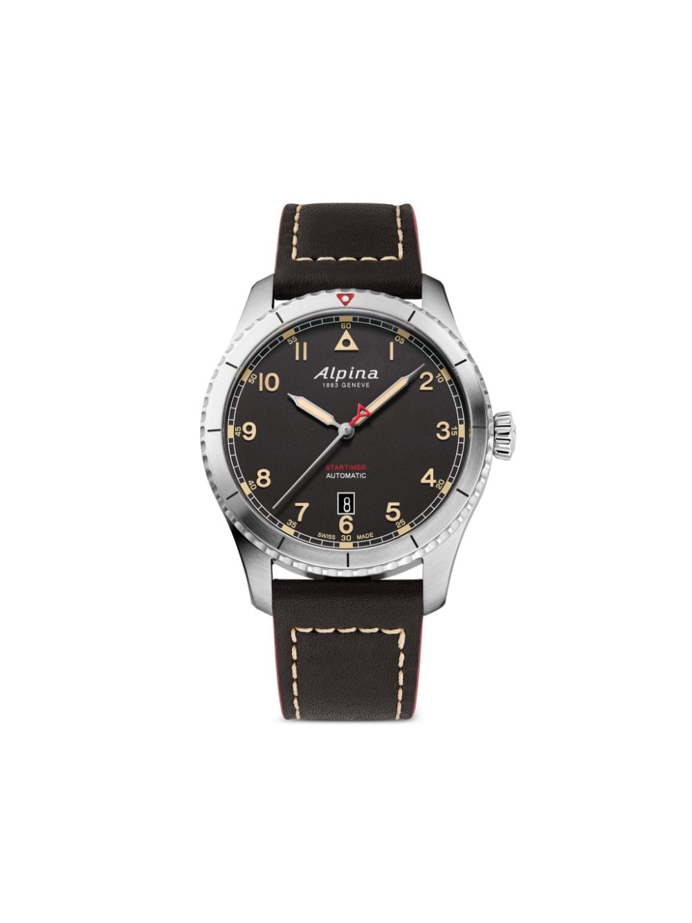 Alpina Startimer Pilot Automatic 41mm - Schwarz von Alpina