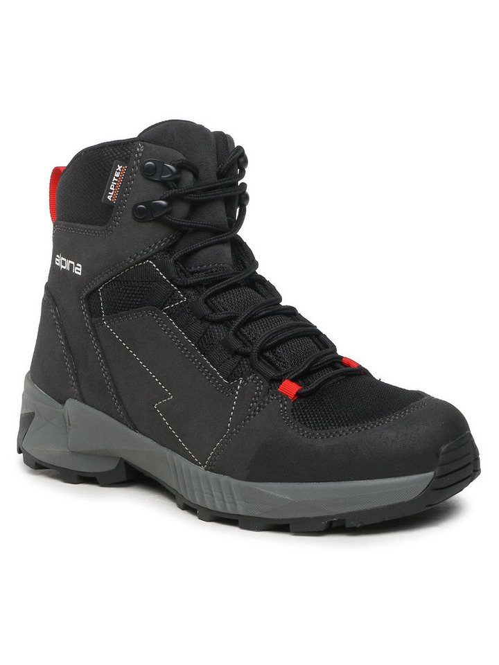 Alpina Trekkingschuhe Tacker Mid 627D-2 Black/Grey Trekkingschuh von Alpina
