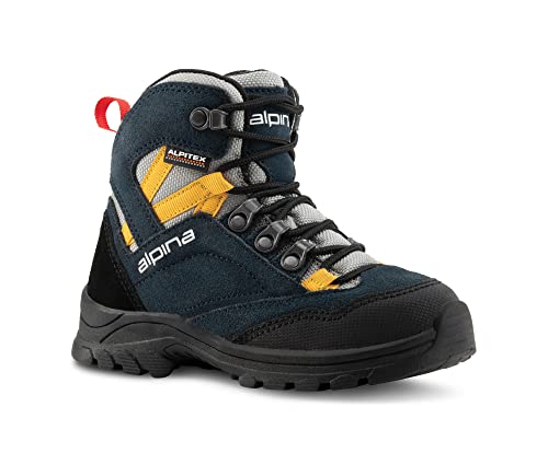 Alpina Wanderschuh, Trekkingschuh, Outdoorschuhe, Jungen, blau/schwarz, rutschfest, Gr. 39 von Alpina