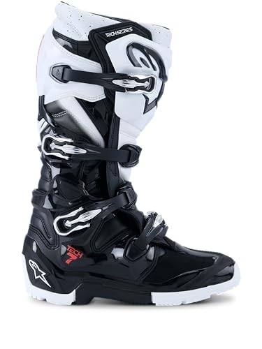 Alpinestars 2026 Tech 7 Enduro Stiefel 39, Schwarz/Weiß von Alpinestars