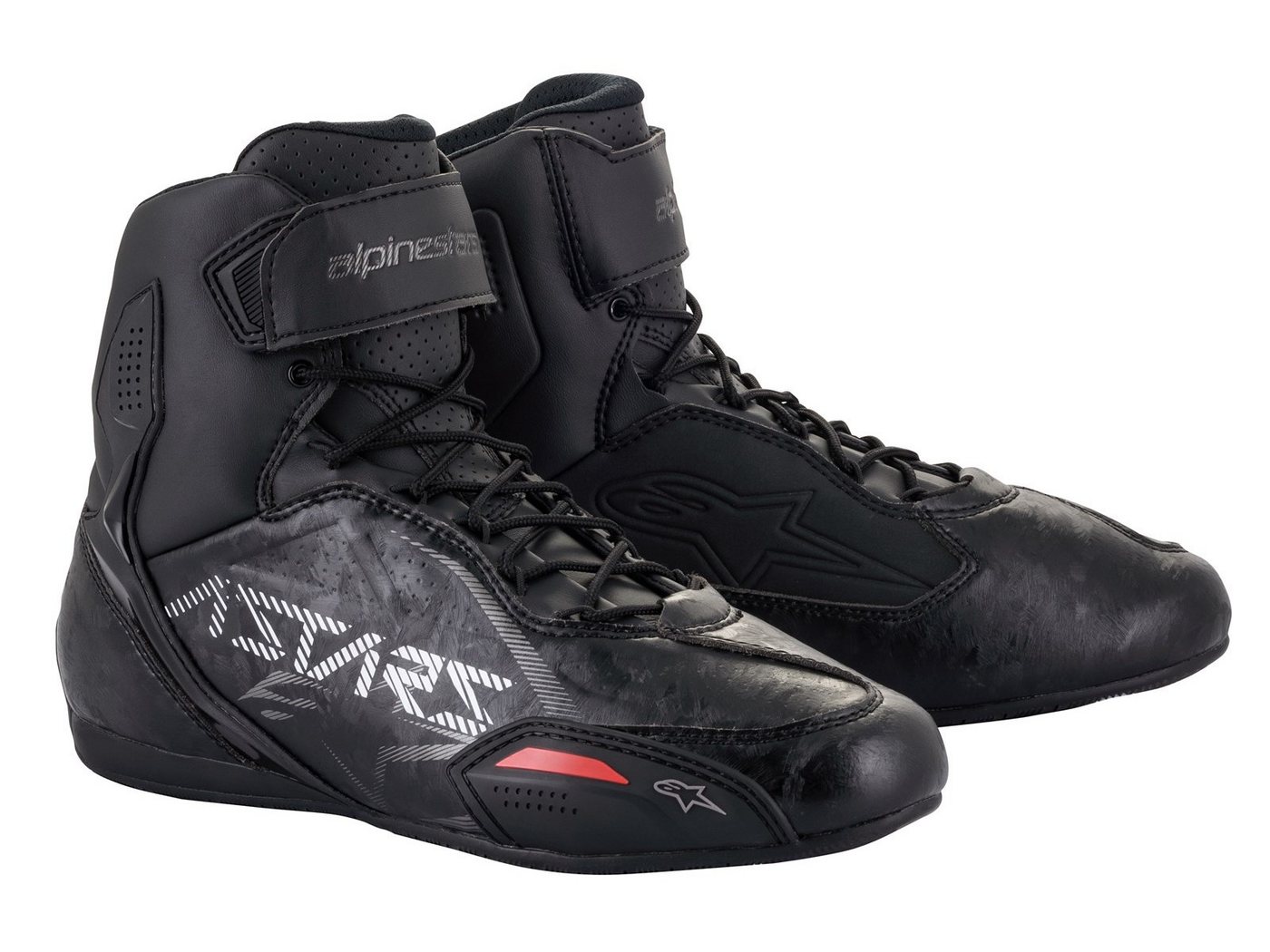 Alpinestars Alpinestars Faster-3 Gun Metal schwarz-grau-rot EU 45,5 / US 12 Motorradstiefel von Alpinestars