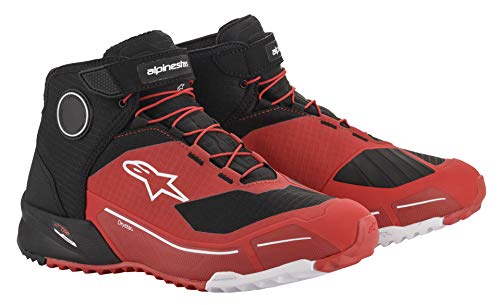 Alpinestars Unisex CR-X Drystar Motorradschuhe (Red/Black,10.5 (43.5)) Sneaker, Rot Schwarz, EU von Alpinestars