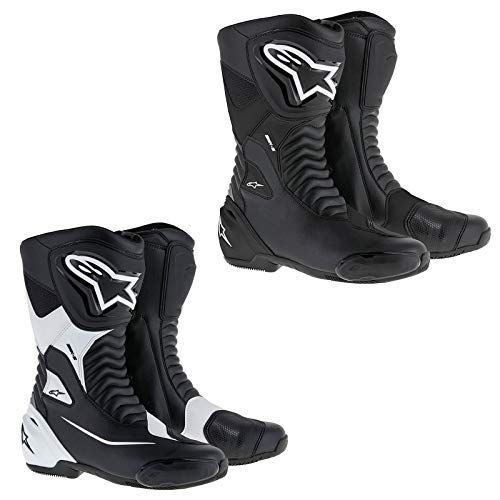 Alpinestars Herren 1691470242 Motorradstiefel, Black White Yellow Fluo, 47 EU von Alpinestars