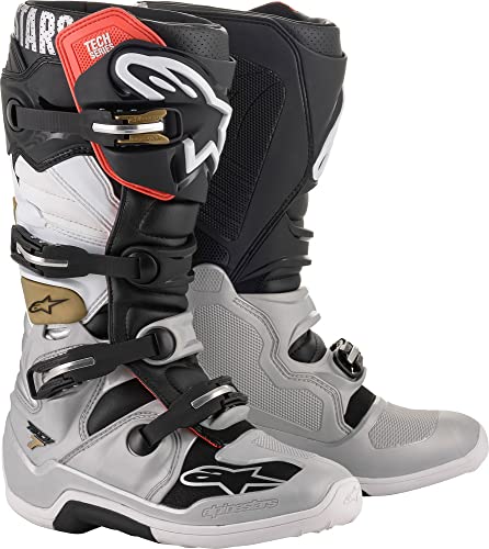Alpinestars Herren 2012014-1829-9 Ankle Boot, Schwarz Silber Weiß Gold, 41 EU von Alpinestars