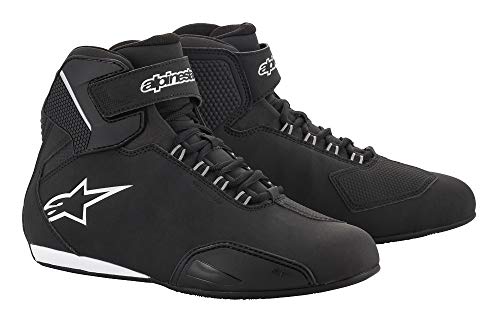 Alpinestars Herren 2515518-12-6 Motorcycle Boot, Schwarz Weiß, 39 EU von Alpinestars